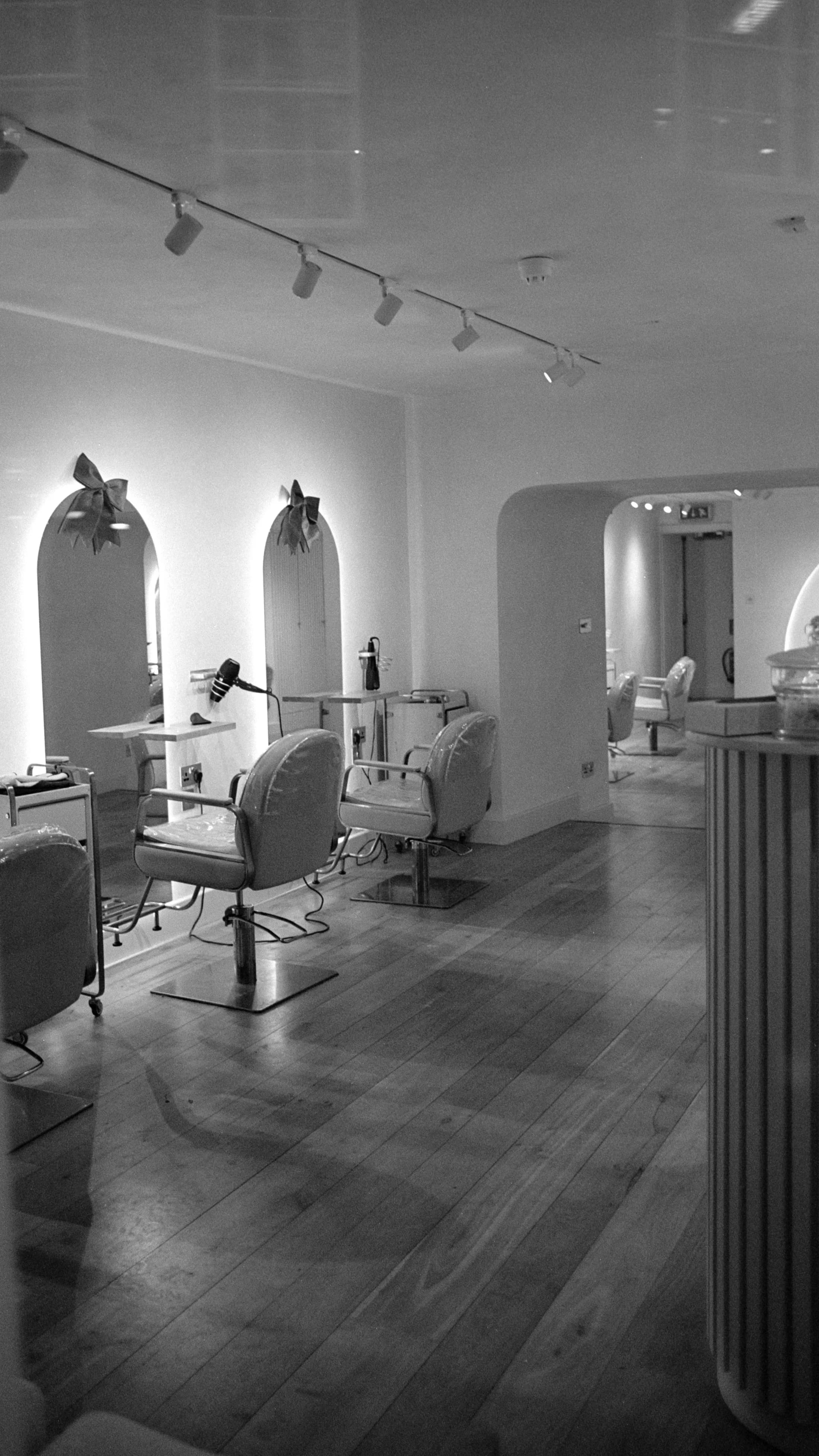 Interior of the salon supported by the private operations system